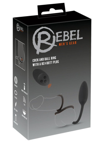 Rebel Cock&ball ring with a RC